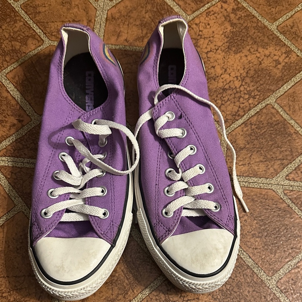Purple Canvas Sneakers